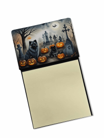 Keeshond 3 Spooky Halloween Sticky Note Holder