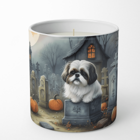 Shih Tzu Spooky Halloween Decorative Soy Candle