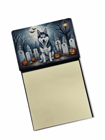 Siberian Husky Spooky Halloween Sticky Note Holder