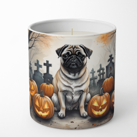 Pug - Fawn - Spooky Halloween Decorative Soy Candle