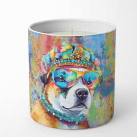 Akita Hippie Dawg Decorative Soy Candle