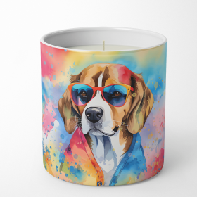 Beagle Hippie Dawg Decorative Soy Candle