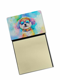 Bichon Frise 2 Hippie Dawg Sticky Note Holder