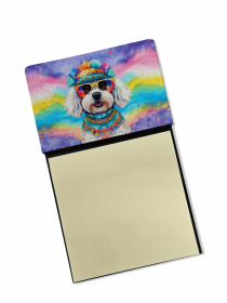 Bichon Frise 3 Hippie Dawg Sticky Note Holder