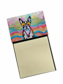 Boston Terrier 1 Hippie Dawg Sticky Note Holder