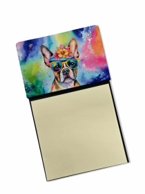 Boston Terrier 2 Hippie Dawg Sticky Note Holder