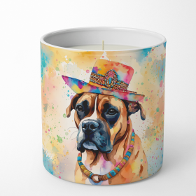 Boxer Hippie Dawg Decorative Soy Candle