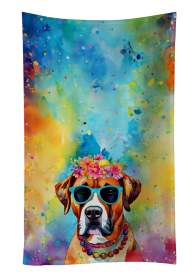 Boxer 2 Hippie Dawg Kitchen Towel