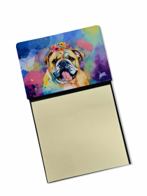 English Bulldog 2 Hippie Dawg Sticky Note Holder