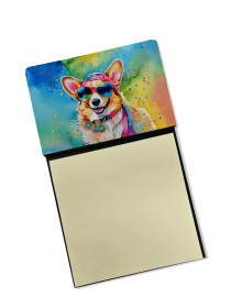 Corgi 2 Hippie Dawg Sticky Note Holder