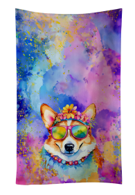 Corgi 3 Hippie Dawg Kitchen Towel