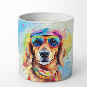 Dachshund Hippie Dawg Decorative Soy Candle