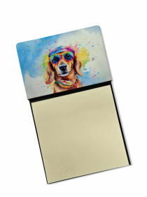 Dachshund 1 Hippie Dawg Sticky Note Holder