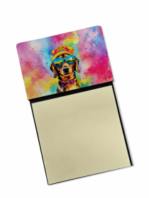 Dachshund 2 Hippie Dawg Sticky Note Holder