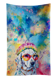 Dalmatian 2 Hippie Dawg Kitchen Towel