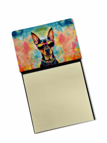 Doberman 2 Hippie Dawg Sticky Note Holder