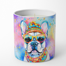 French Bulldog Hippie Dawg Decorative Soy Candle