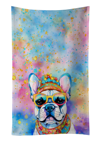 French Bulldog 1 Hippie Dawg Kitchen Towel