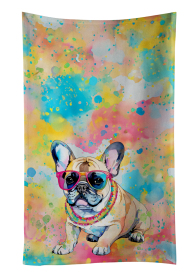 French Bulldog 3 Hippie Dawg Kitchen Towel