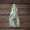 French Bulldog 4 Hippie Dawg Kitchen Towel