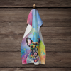 French Bulldog 5 Hippie Dawg Kitchen Towel