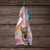 German Shepherd 2 Hippie Dawg Kitchen Towel