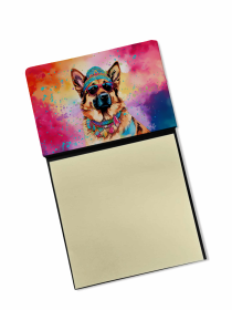 German Shepherd 2 Hippie Dawg Sticky Note Holder