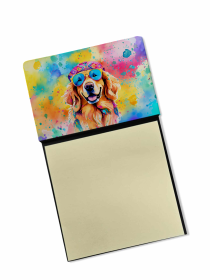 Golden Retriever 1 Hippie Dawg Sticky Note Holder