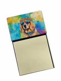 Golden Retriever 2 Hippie Dawg Sticky Note Holder