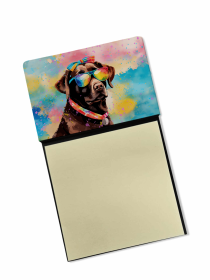 Labrador Retriever - Chocolate 2 Hippie Dawg Sticky Note Holder