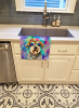 Schnauzer 1 Hippie Dawg Kitchen Towel