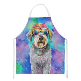 Schnauzer Hippie Dawg Apron