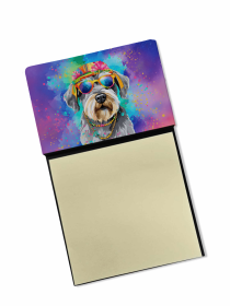 Schnauzer 1 Hippie Dawg Sticky Note Holder