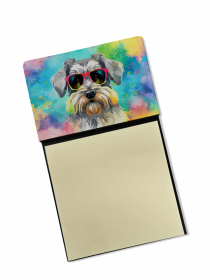 Schnauzer 2 Hippie Dawg Sticky Note Holder