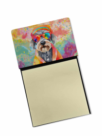 Schnauzer 4 Hippie Dawg Sticky Note Holder