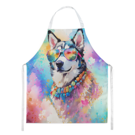 Siberian Husky Hippie Dawg Apron