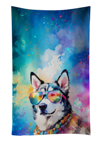 Siberian Husky 1 Hippie Dawg Kitchen Towel