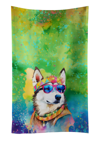 Siberian Husky 2 Hippie Dawg Kitchen Towel