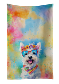 Westie 1 Hippie Dawg Kitchen Towel