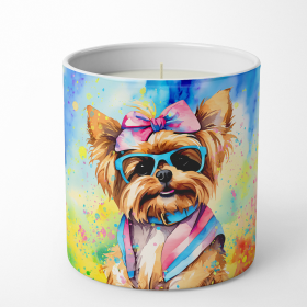 Yorkshire Terrier Hippie Dawg Decorative Soy Candle