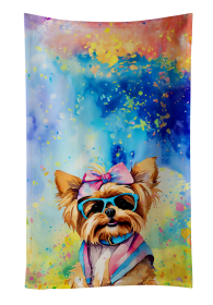 Yorkshire Terrier 1 Hippie Dawg Kitchen Towel