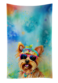 Yorkshire Terrier 2 Hippie Dawg Kitchen Towel