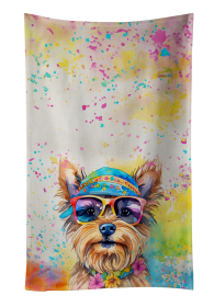 Yorkshire Terrier 4 Hippie Dawg Kitchen Towel