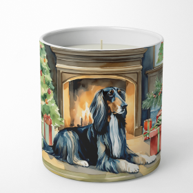 Afghan Hound Cozy Christmas Decorative Soy Candle