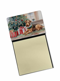 Airedale Terrier Cozy Christmas Sticky Note Holder