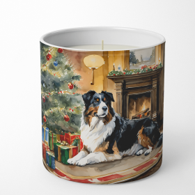 Australian Shepherd Cozy Christmas Decorative Soy Candle