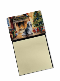 Bearded Collie Cozy Christmas Sticky Note Holder