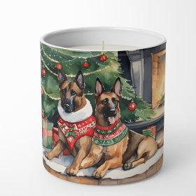 Belgian Malinois Cozy Christmas Decorative Soy Candle