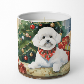 Bichon Frise Cozy Christmas Decorative Soy Candle