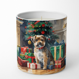 Border Terrier Cozy Christmas Decorative Soy Candle